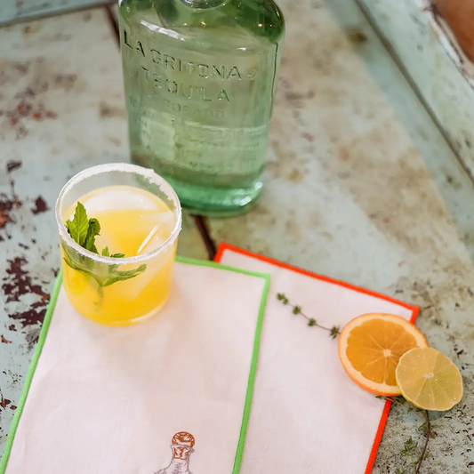TEQUILA & LIMES EMBROIDERED LINENS