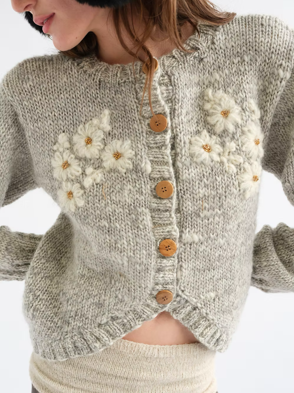 Tach Carmella Hand Embroidered Cardigan