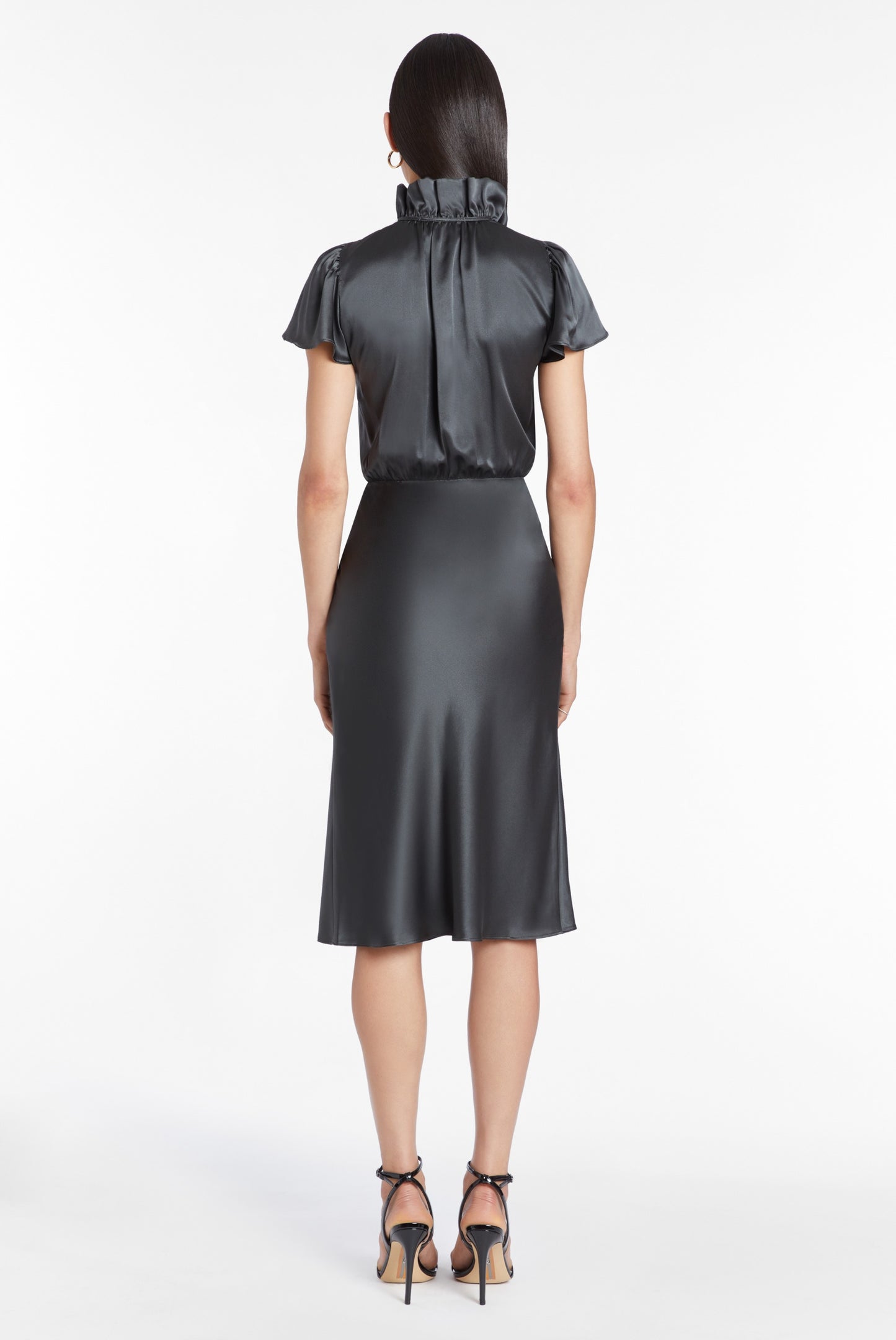 Amanda Uprichard Vittoria Silk Midi Dress