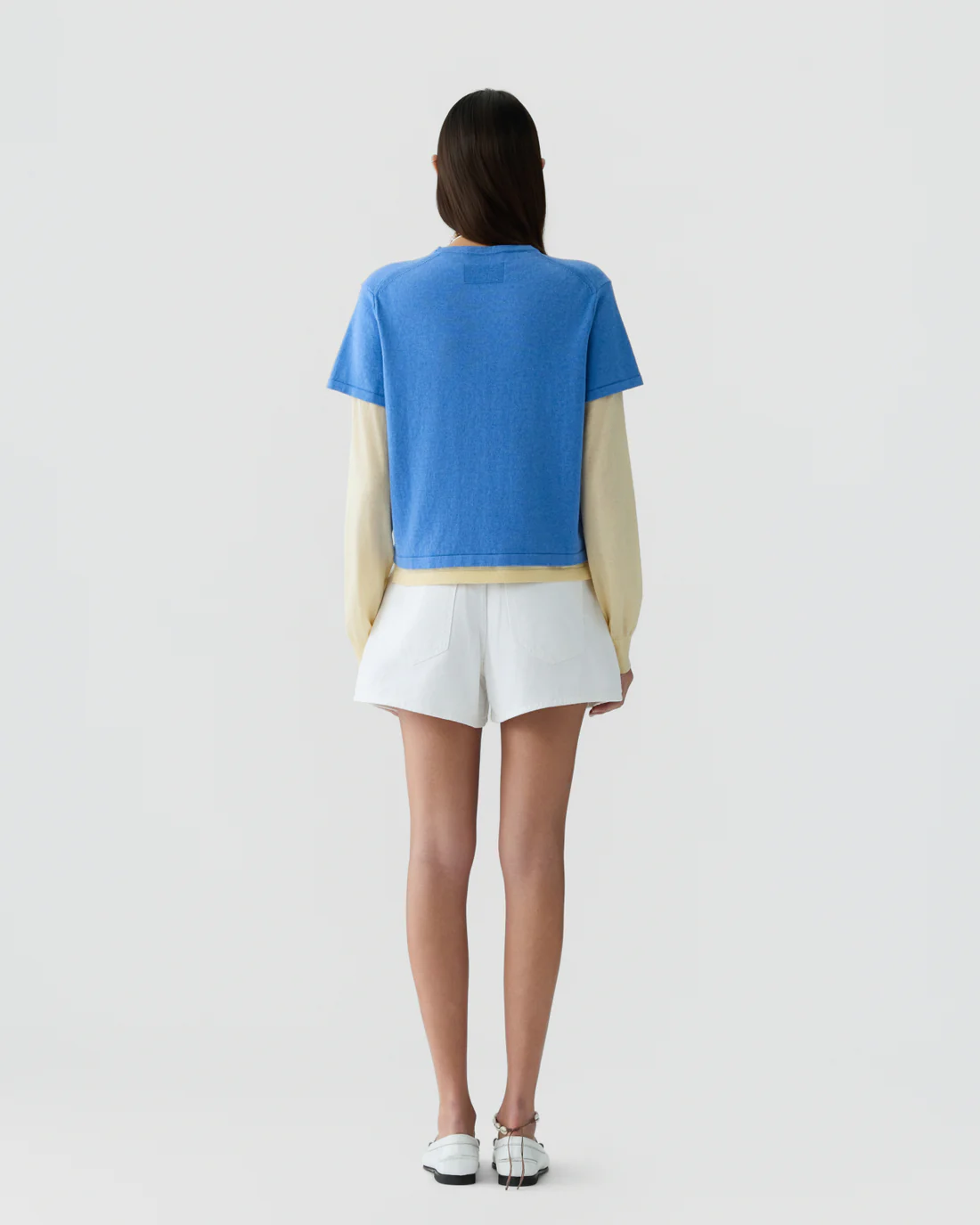 Guest in Residence Layer Tee - Delft Blue/Butter