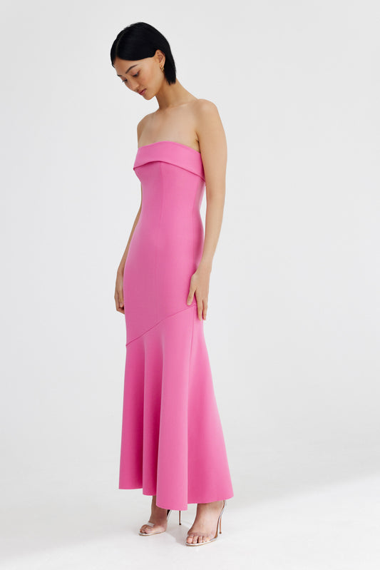 Significant Other Quinn Strapless Dress- Pop Pink