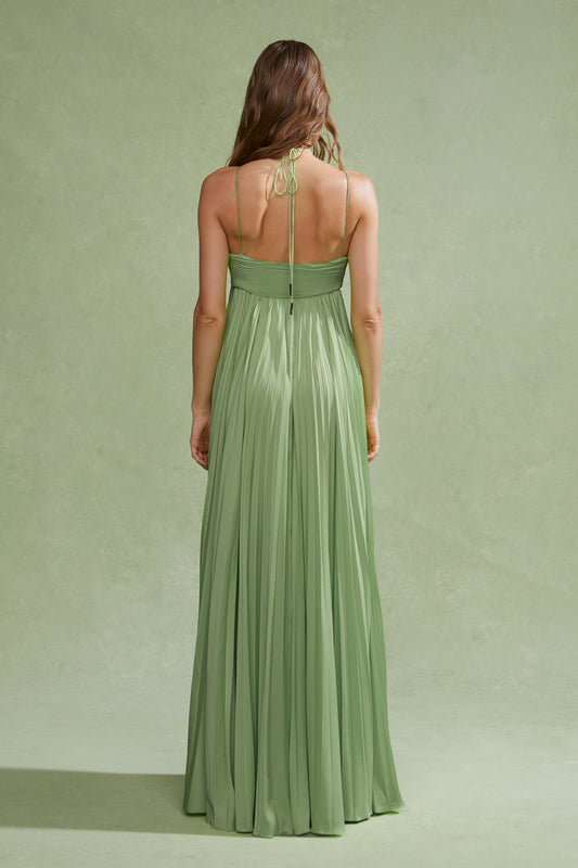 Amur River Pleated Gown