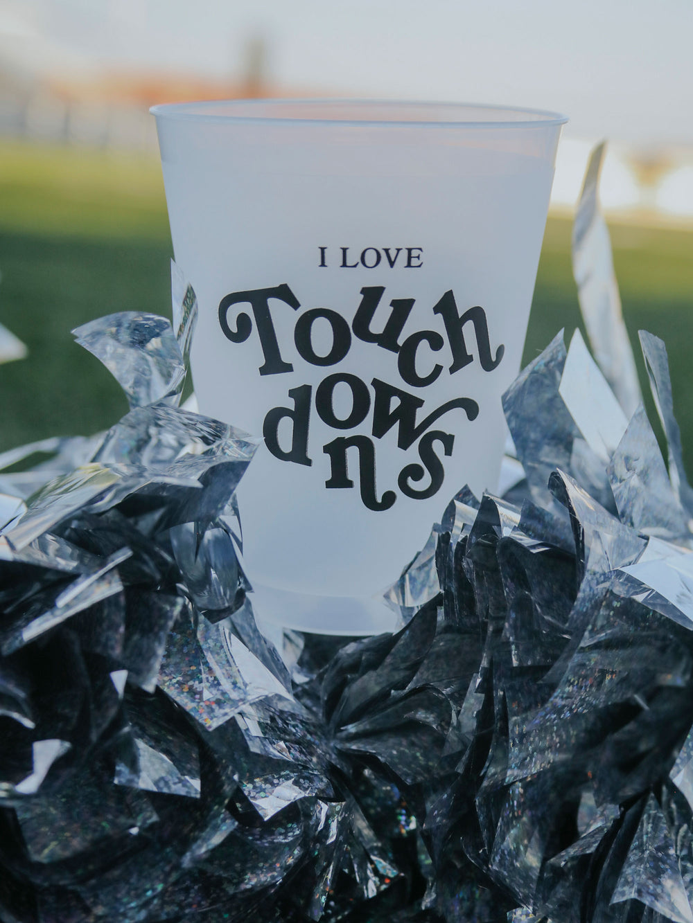 I LOVE TOUCHDOWNS 16OZ FLEX CUP