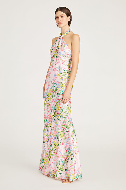 MONIQUE Lhuillier Rose Satin Dress - Wildrose