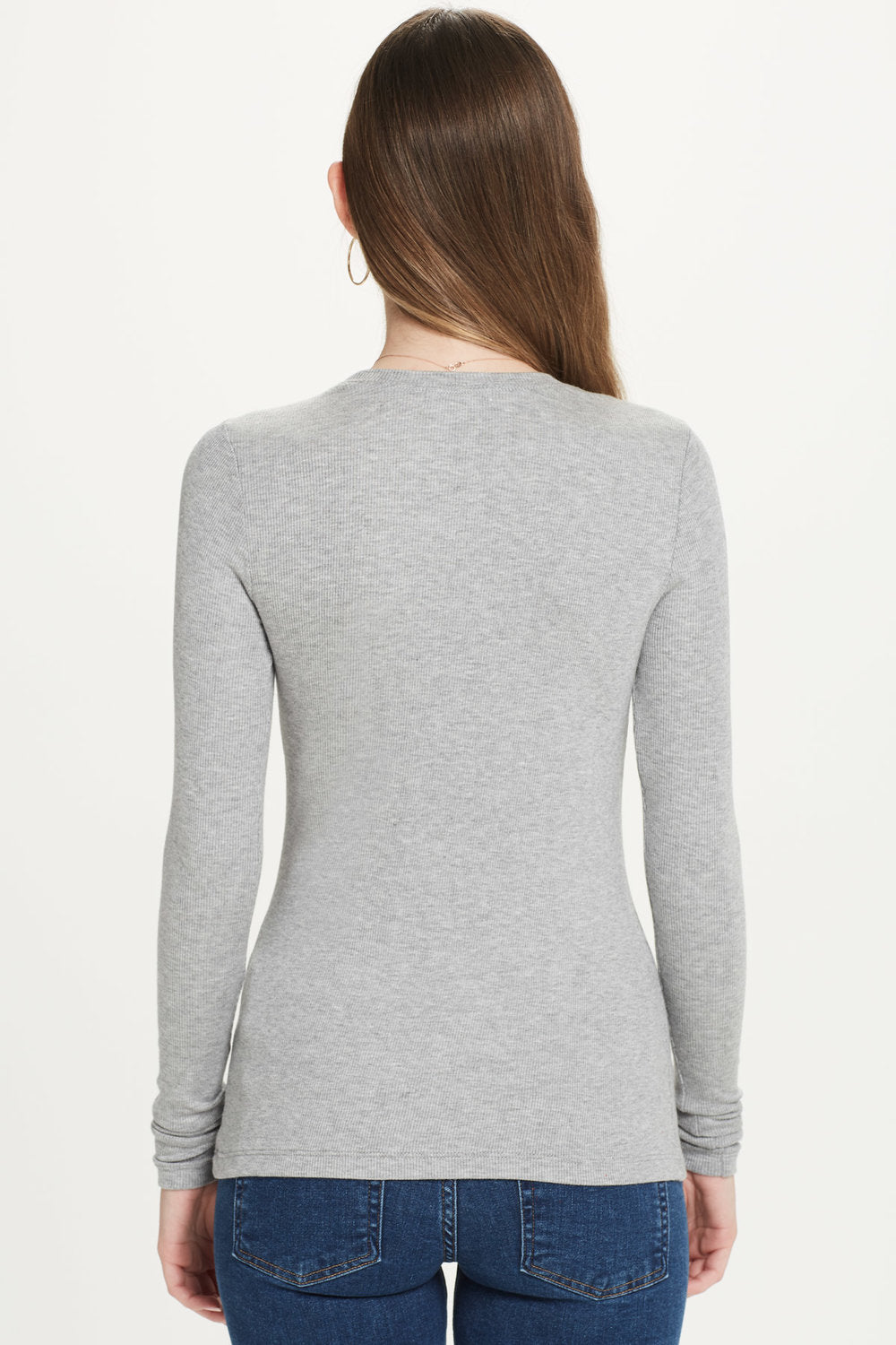 RIBBED LONG SLEEVE TEE