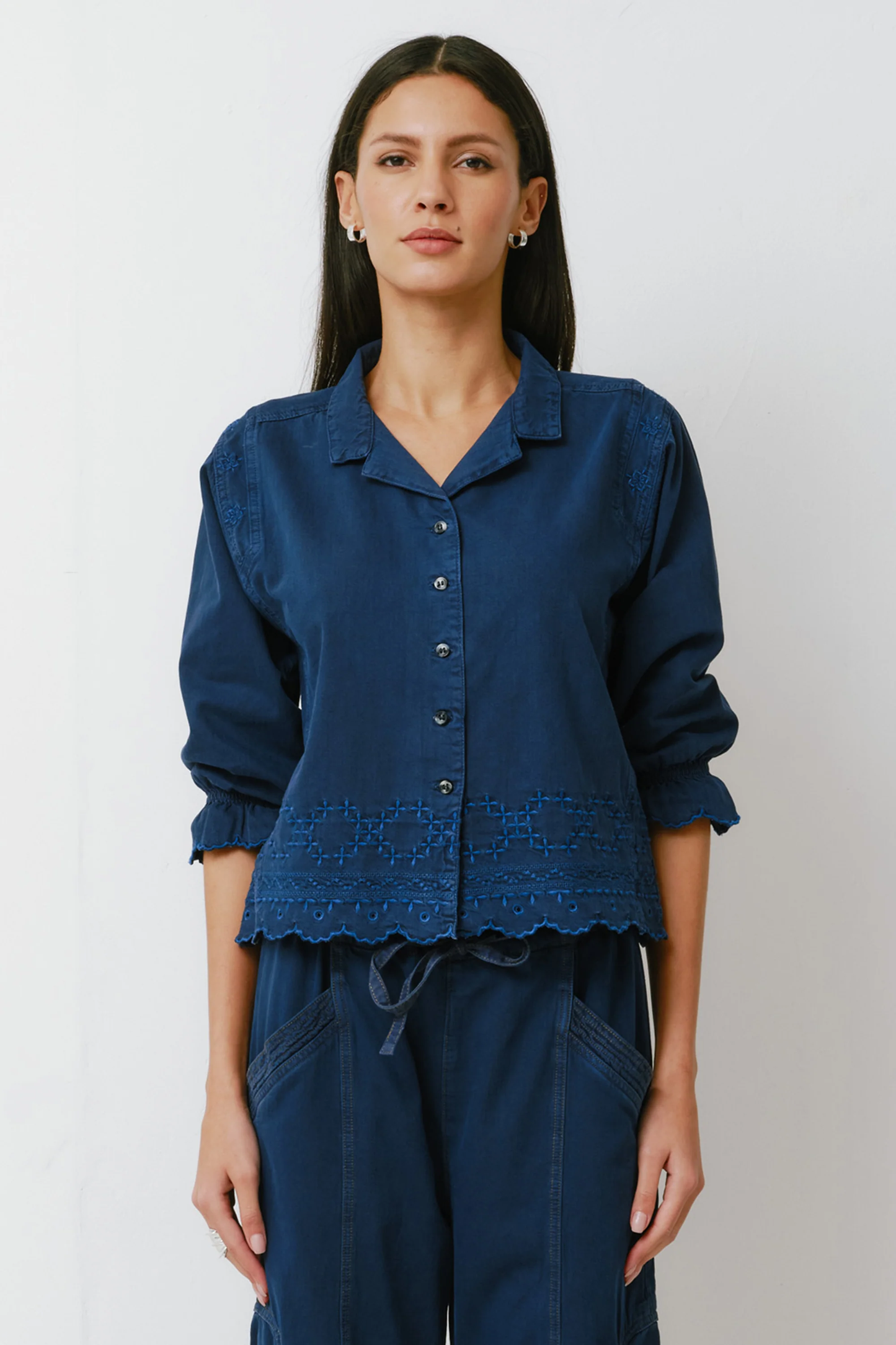 Seventy + Mochi Sophie Shirt in Twilight Blue