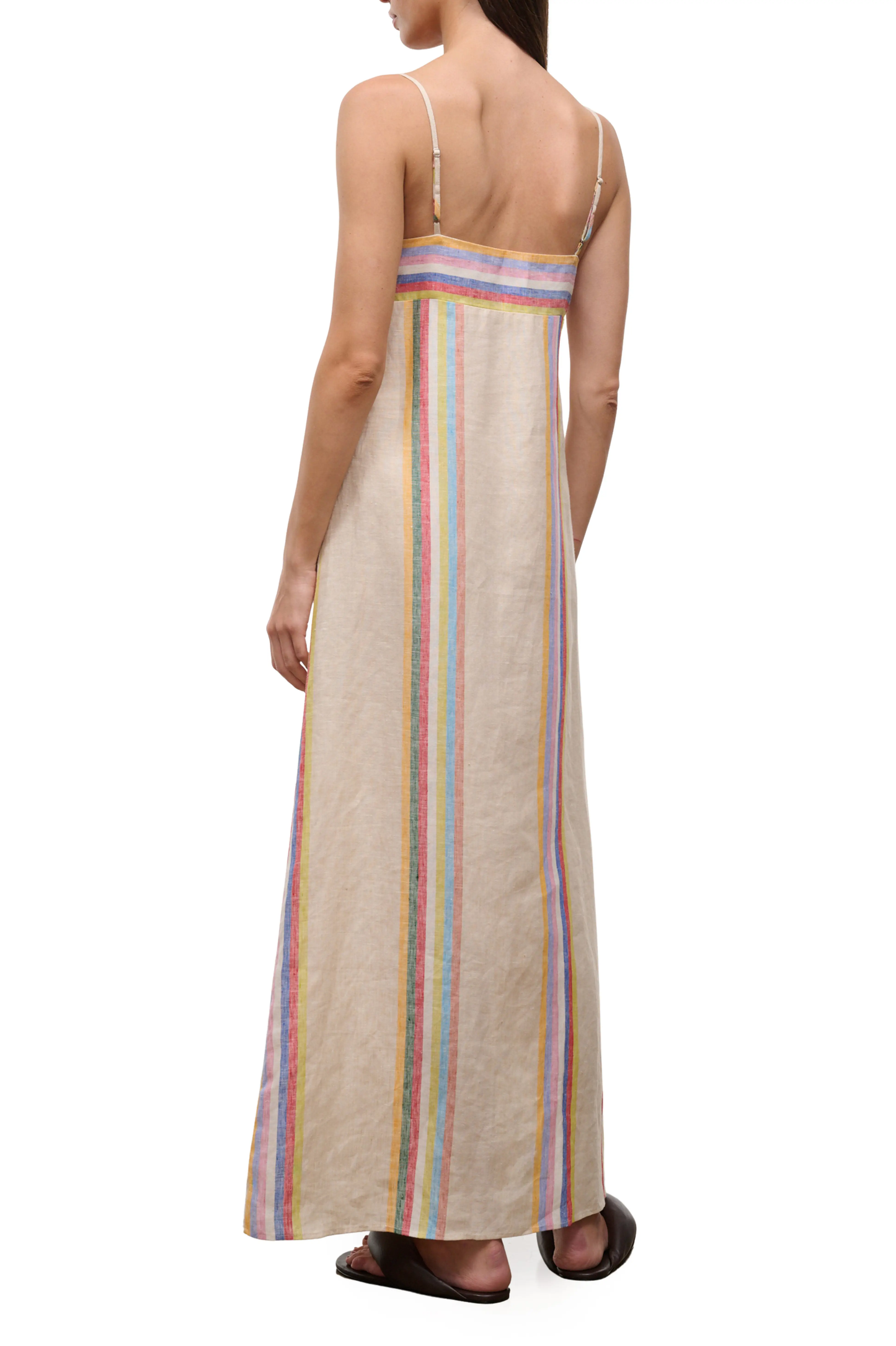 STAUD Laura Linen Maxi Dress