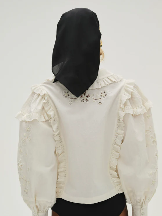 For Love & Lemons Adelie Embroidered Top