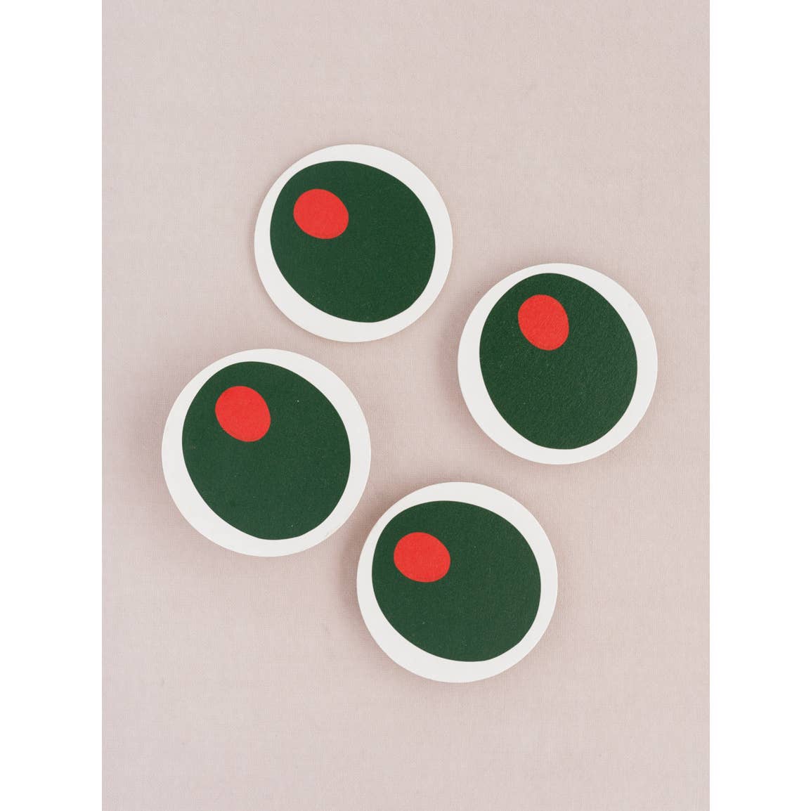 Pimento Olive Coasters | Set of Four