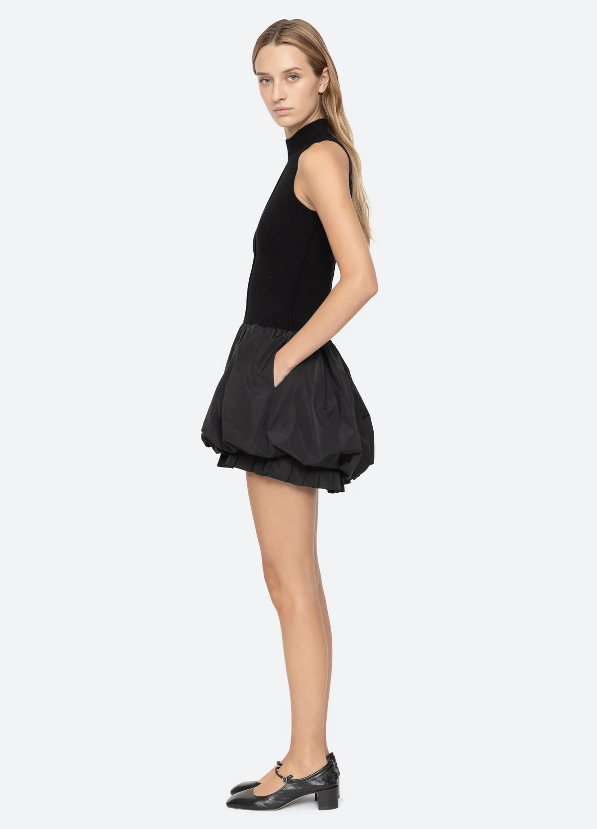 SEA Belen Taffeta Bubble Dress