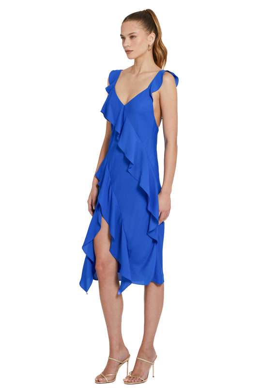 Amanda Uprichard Cantara Dress - Cobalt