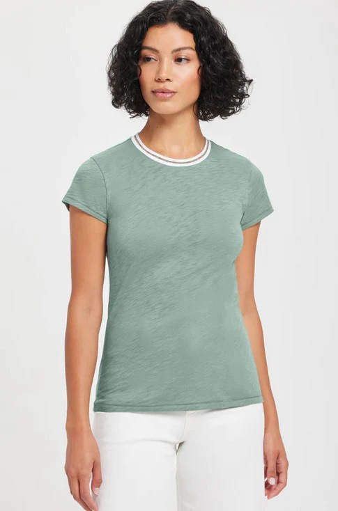 Goldie Metallic Trim Tee
