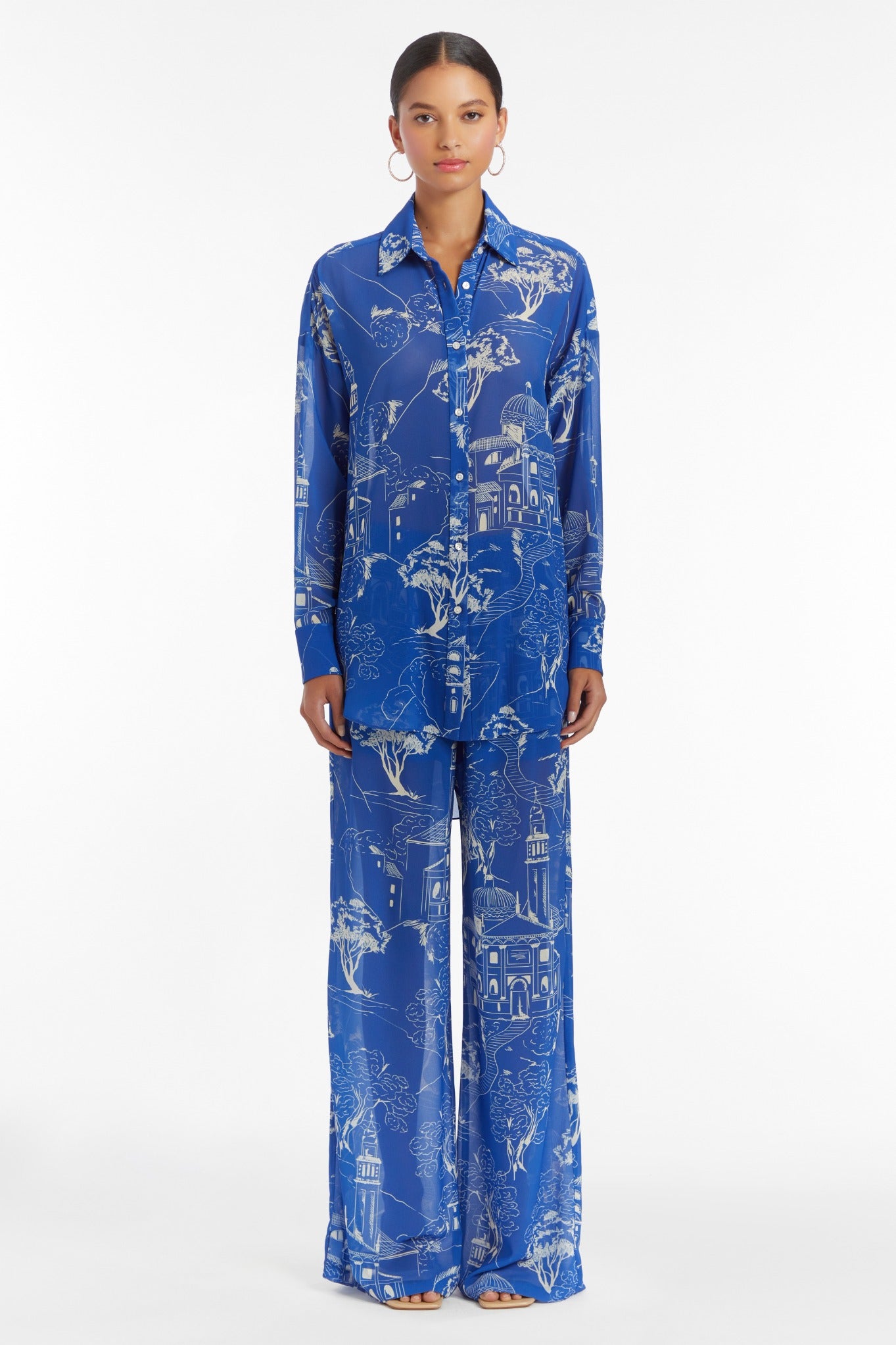 Amanda Uprichard Bennett Top in Yorkshire Print