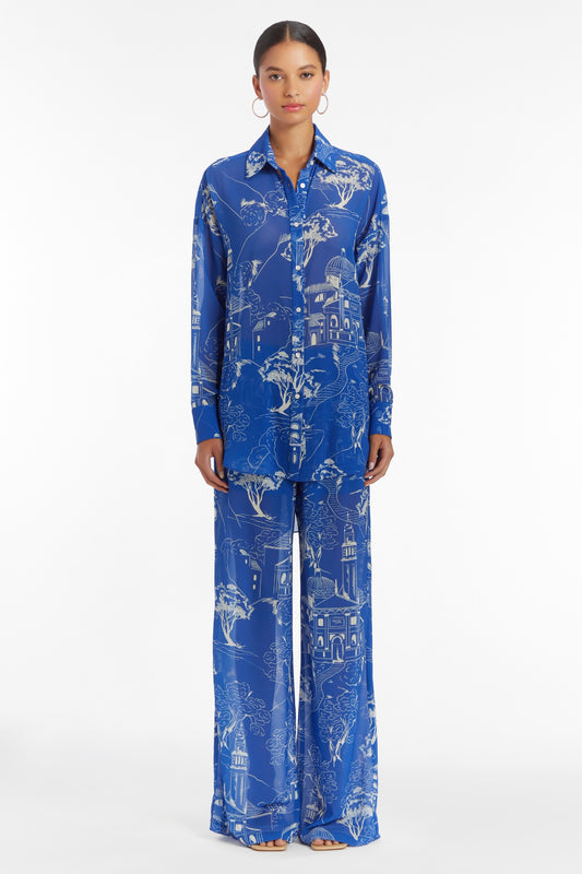 Amanda Uprichard Bennett Top in Yorkshire Print