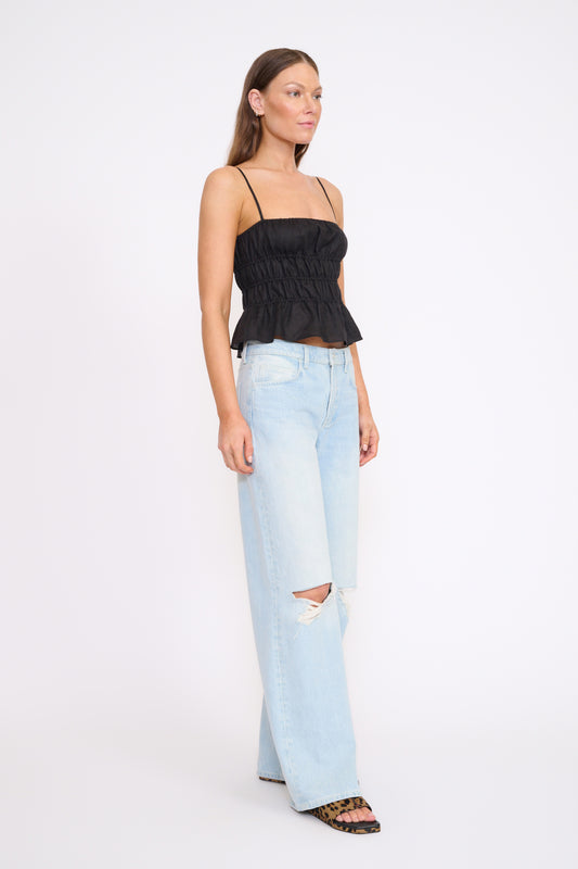 Staud Ayla Linen Tank