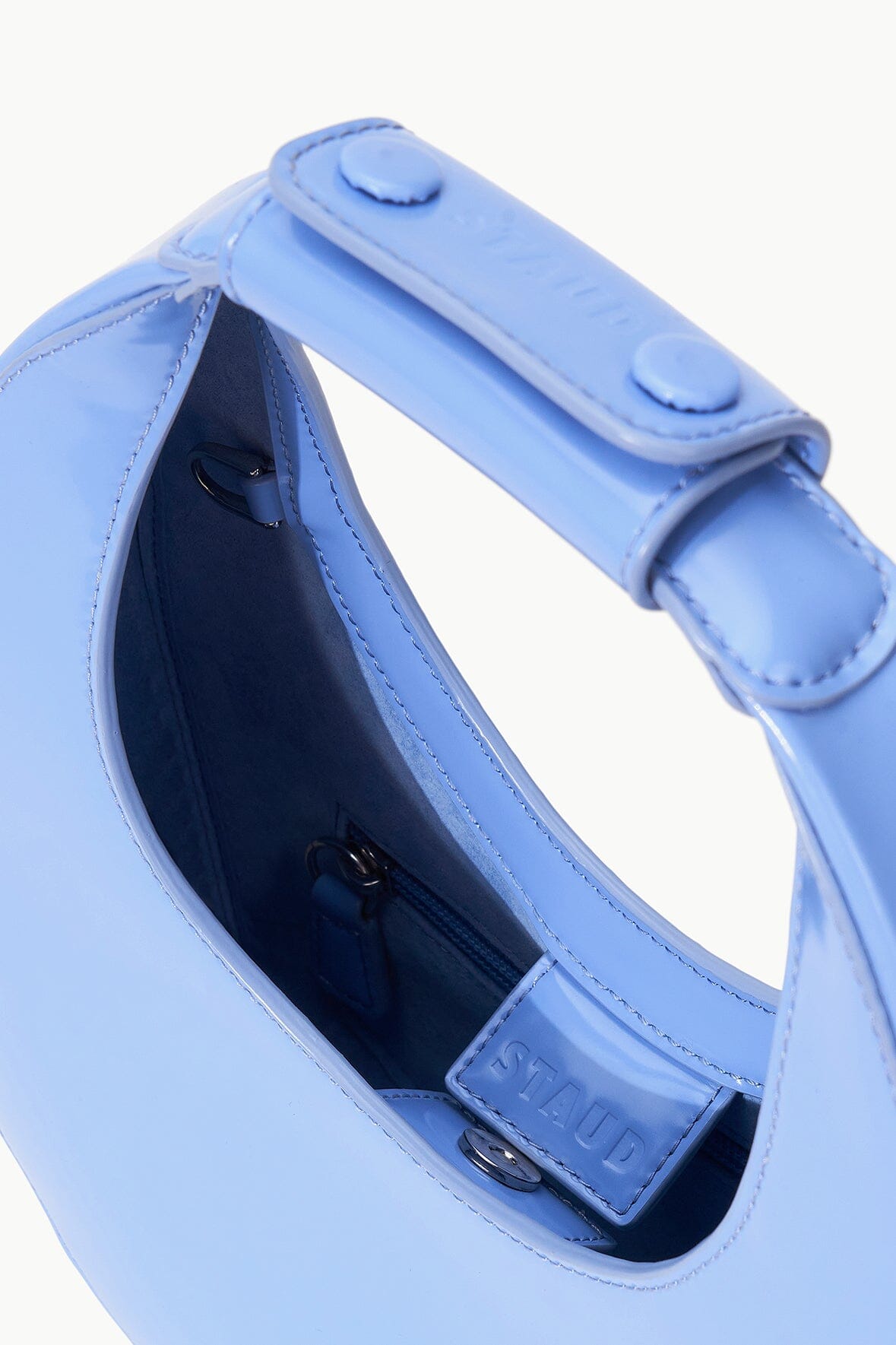 Staud MINI MOON BAG BLUE HYDRANGEA