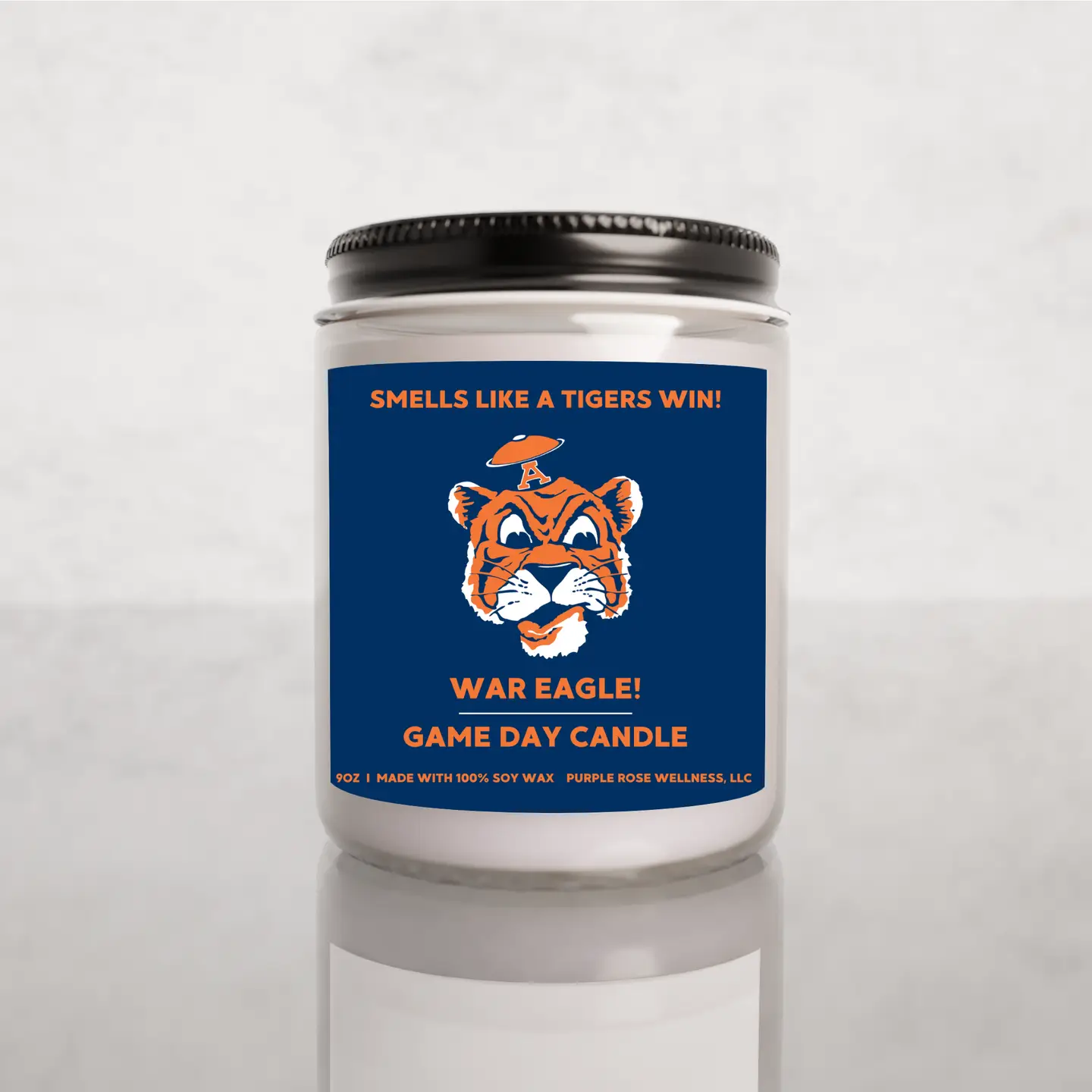 Auburn Tigers Game Day Candle