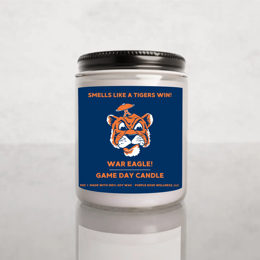 Auburn Tigers Game Day Candle