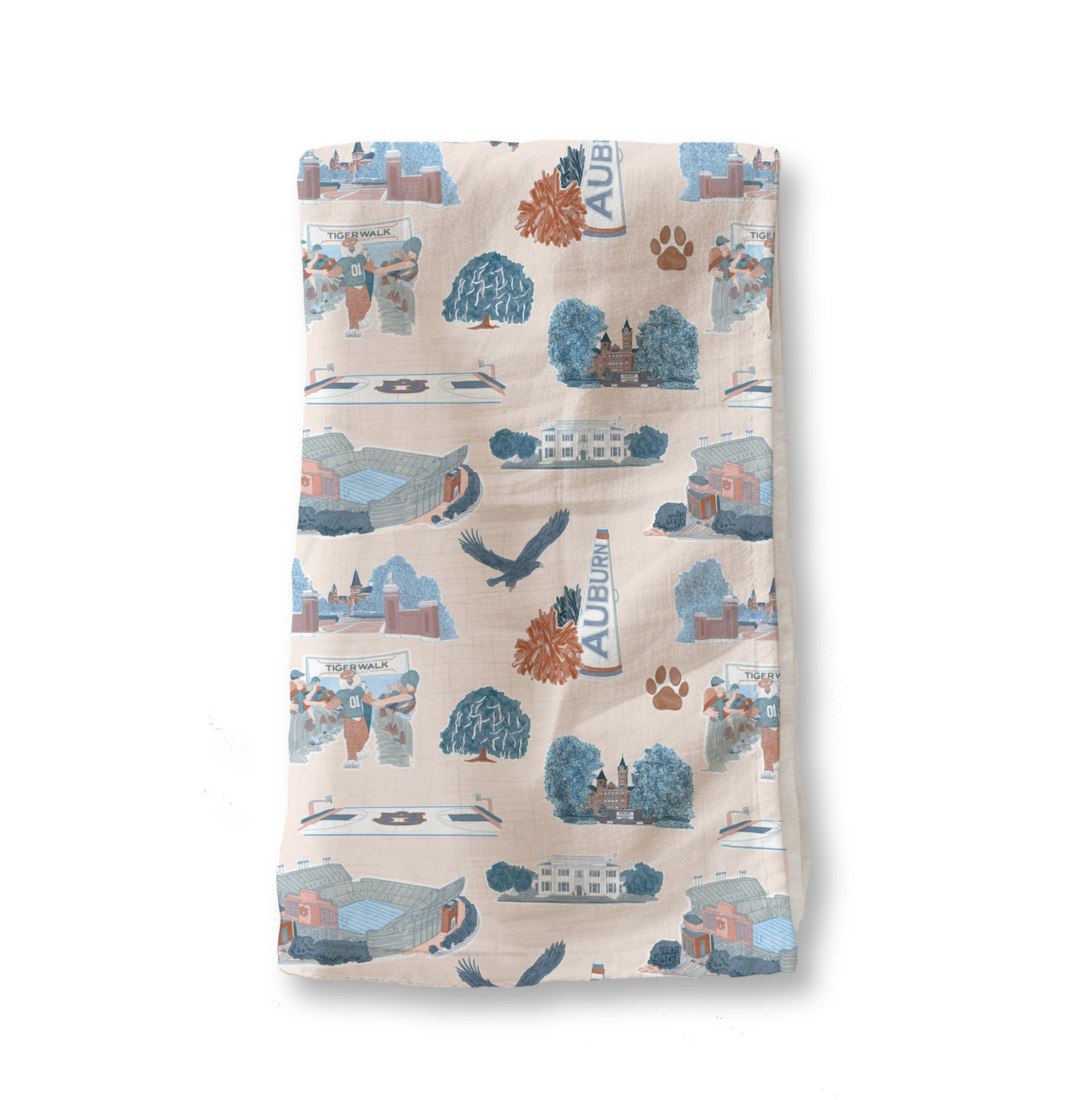 Gracefully Made Art Auburn University Tea Towel