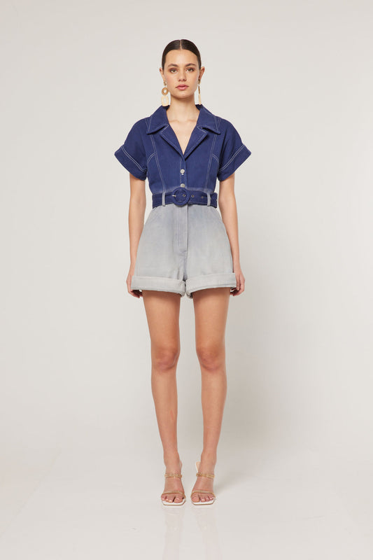 Elliatt Leto Playsuit - Navy Ombre