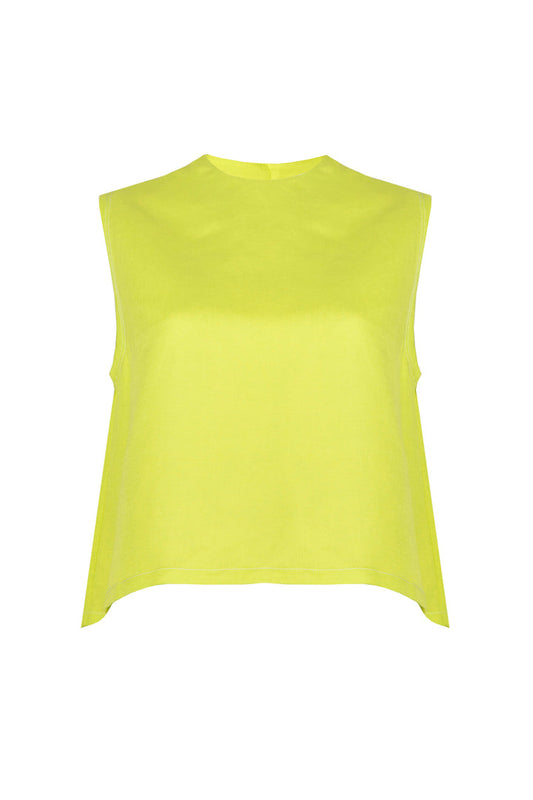 HUNTER BELL MANNING TOP - LIME