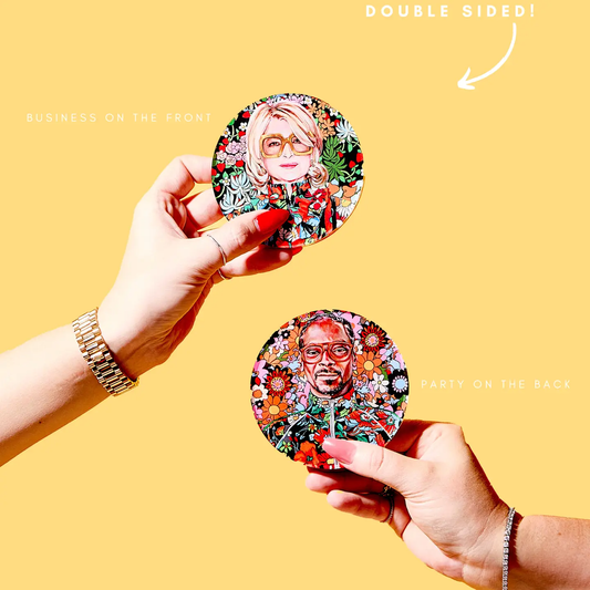 Best Buds Acrylic Drink Coaster (Reversible) (Sold individually_