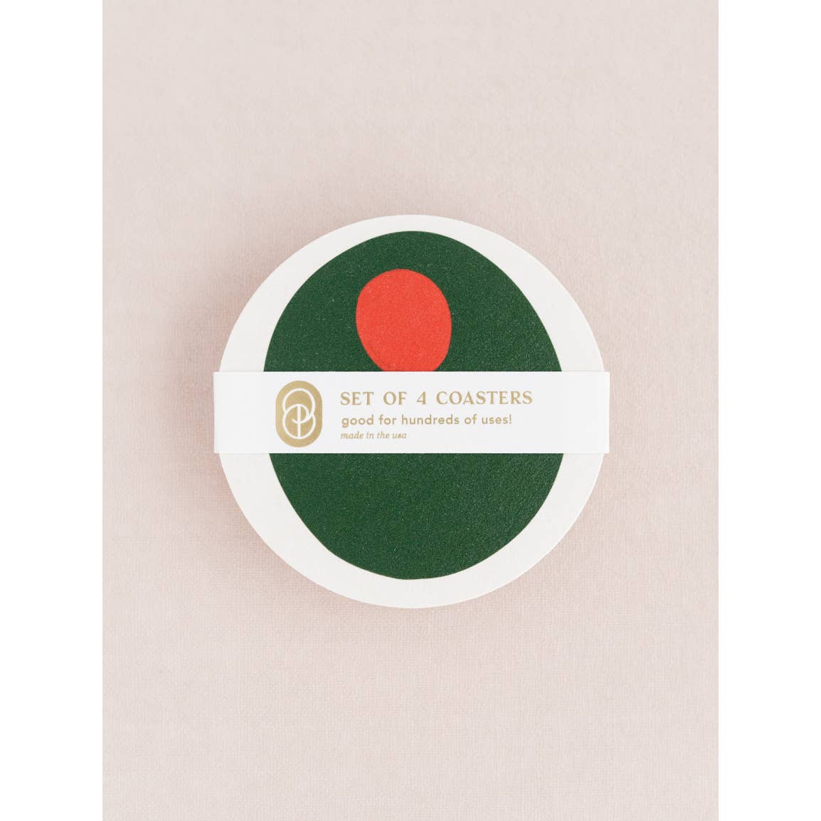 Pimento Olive Coasters | Set of Four