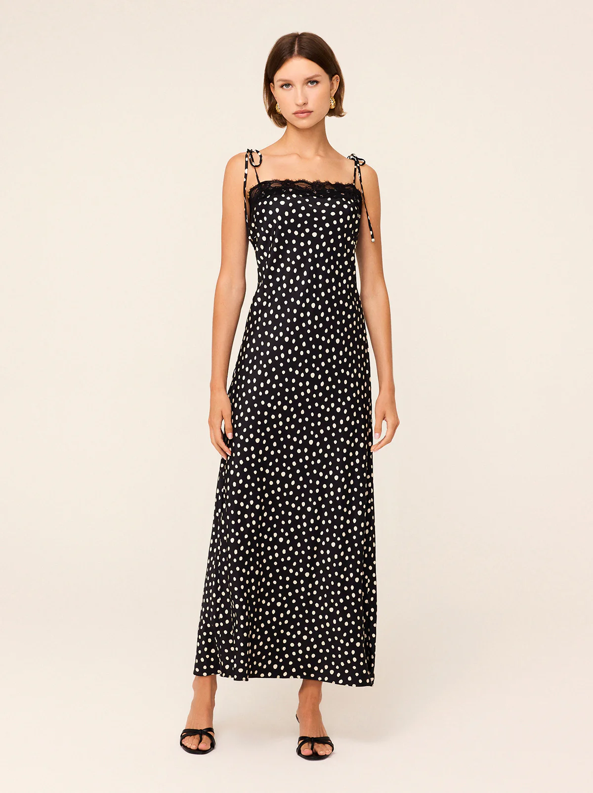 KITRI Venetia Polka Dot Maxi Dress