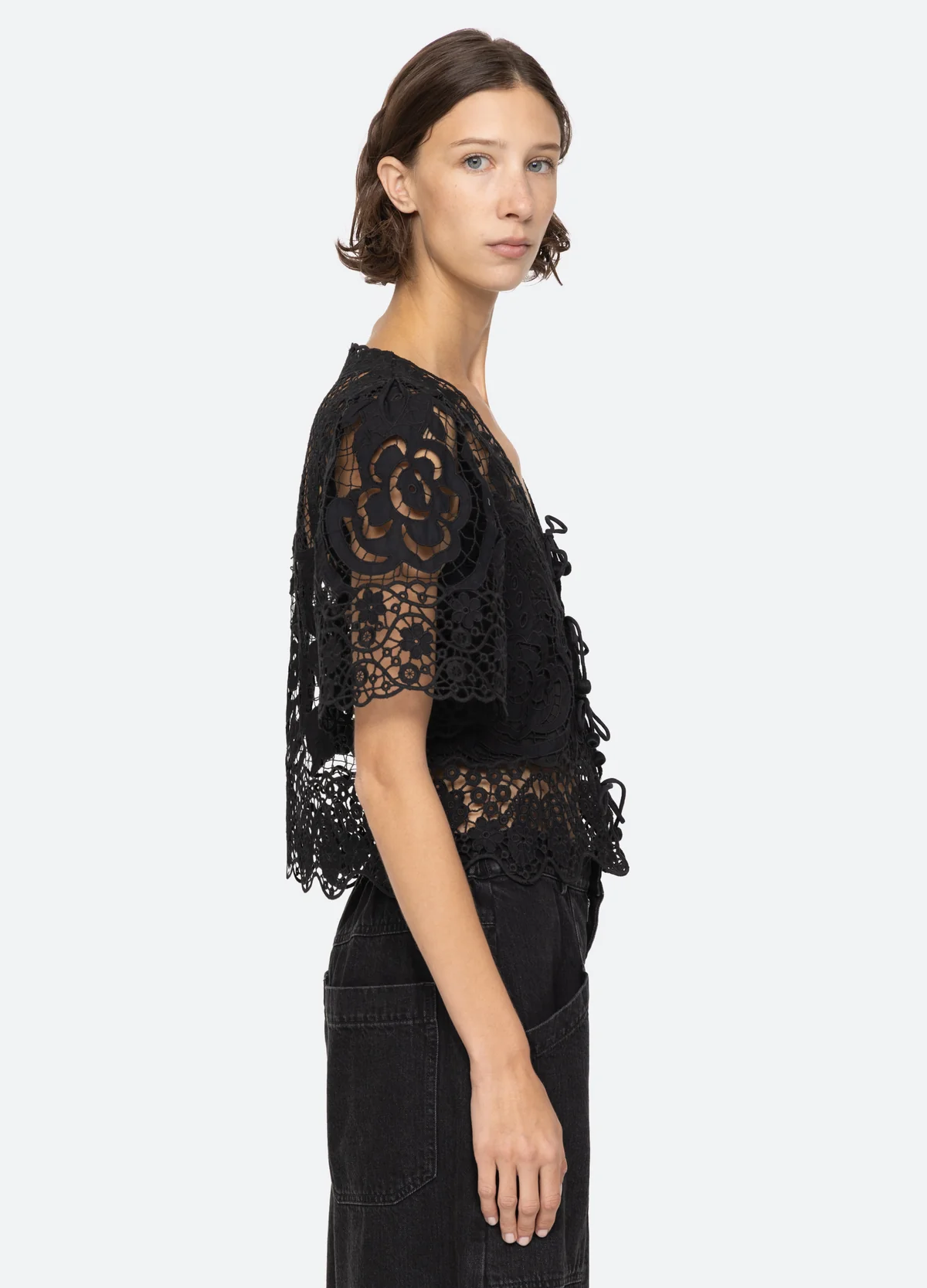 【Sea】Gianna Lace Top Gianna L/S Top – Sea, New York