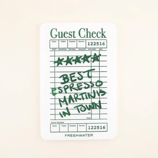 Espresso Martini Guest Check Xl Coaster