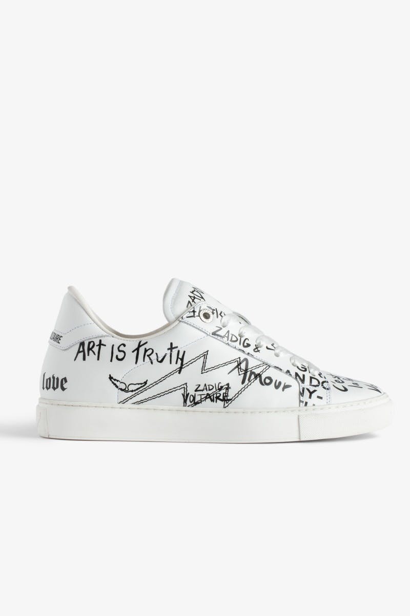ZADIG & VOLTAIRE LA FLASH GRAFFITI SNEAKER