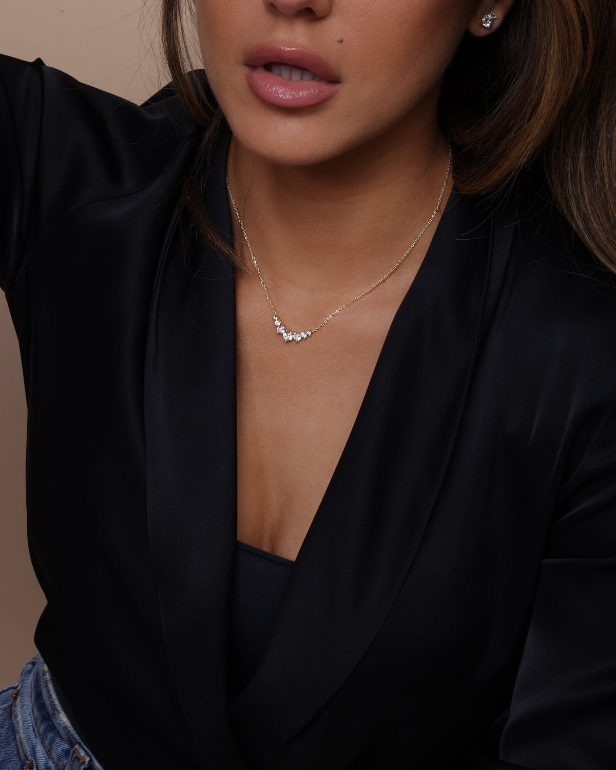 Not Your Basic Multi Stone Pendant Necklace