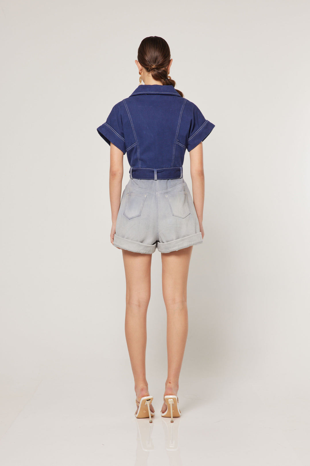 Elliatt Leto Playsuit - Navy Ombre