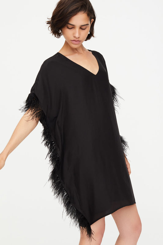 Marie Oliver Maura Feather Dress