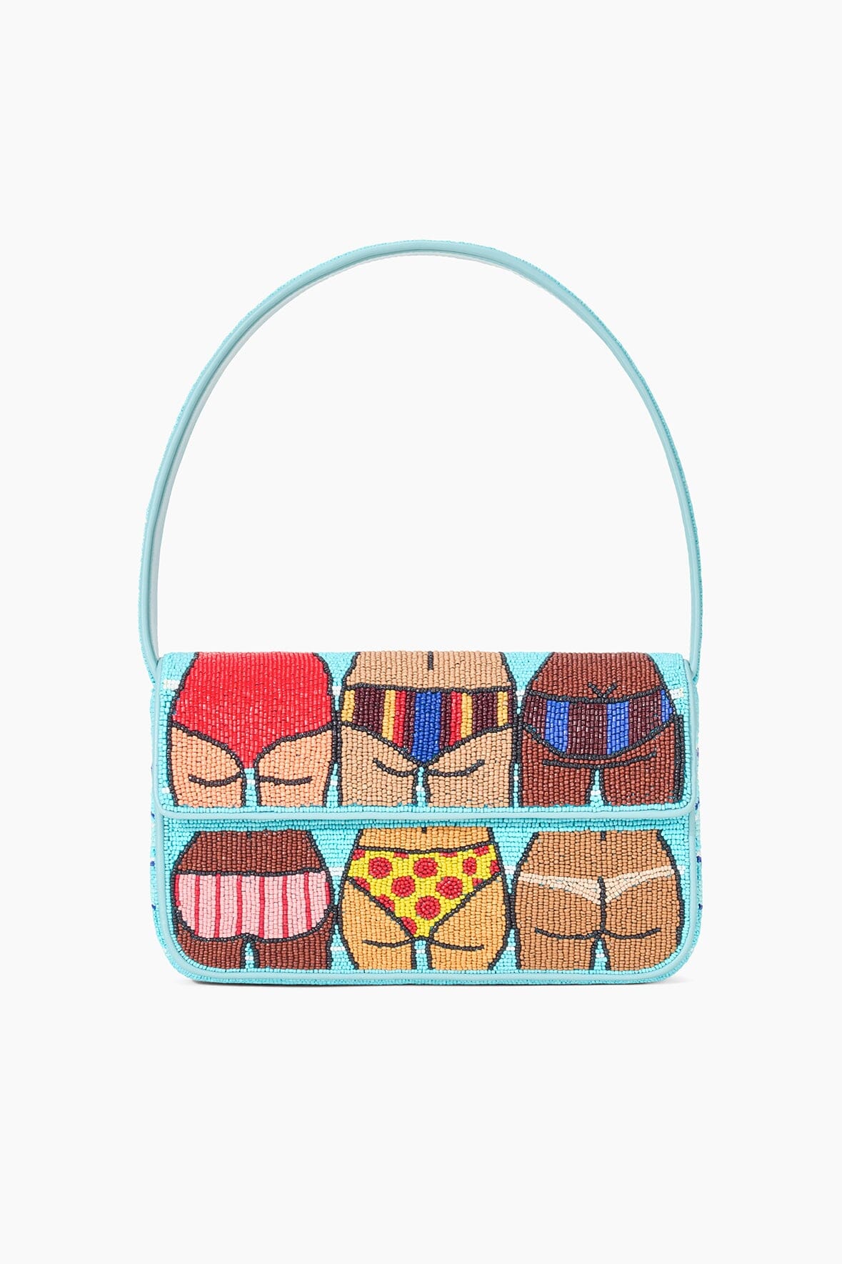 STAUD Tommy Beaded Bag Beach Bums