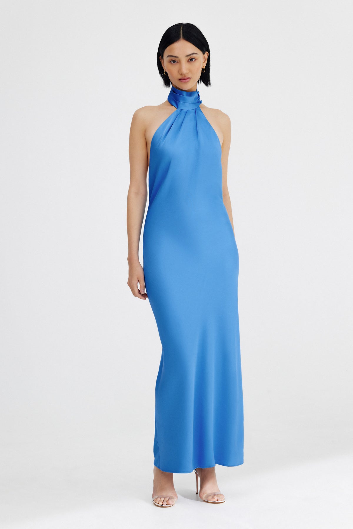 Significant Other Darcy Backless Dress - Azure Blue