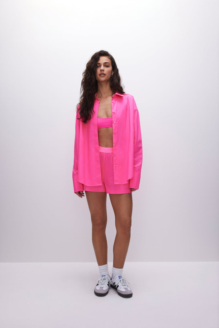 GOOD AMERICAN POPLIN SHORTS