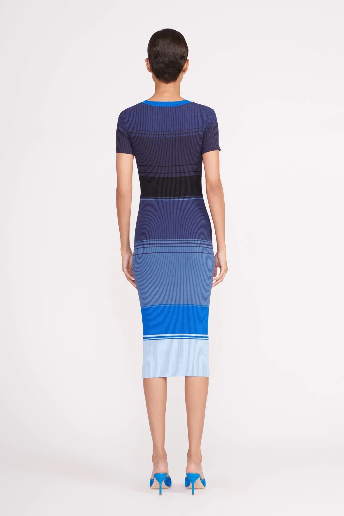 STAUD COLLEEN DRESS - MIDNIGHT GLACIER