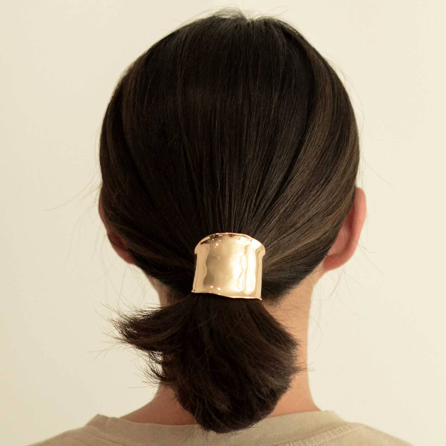 Metal Hair Ponytail Cuff Stick | Gold