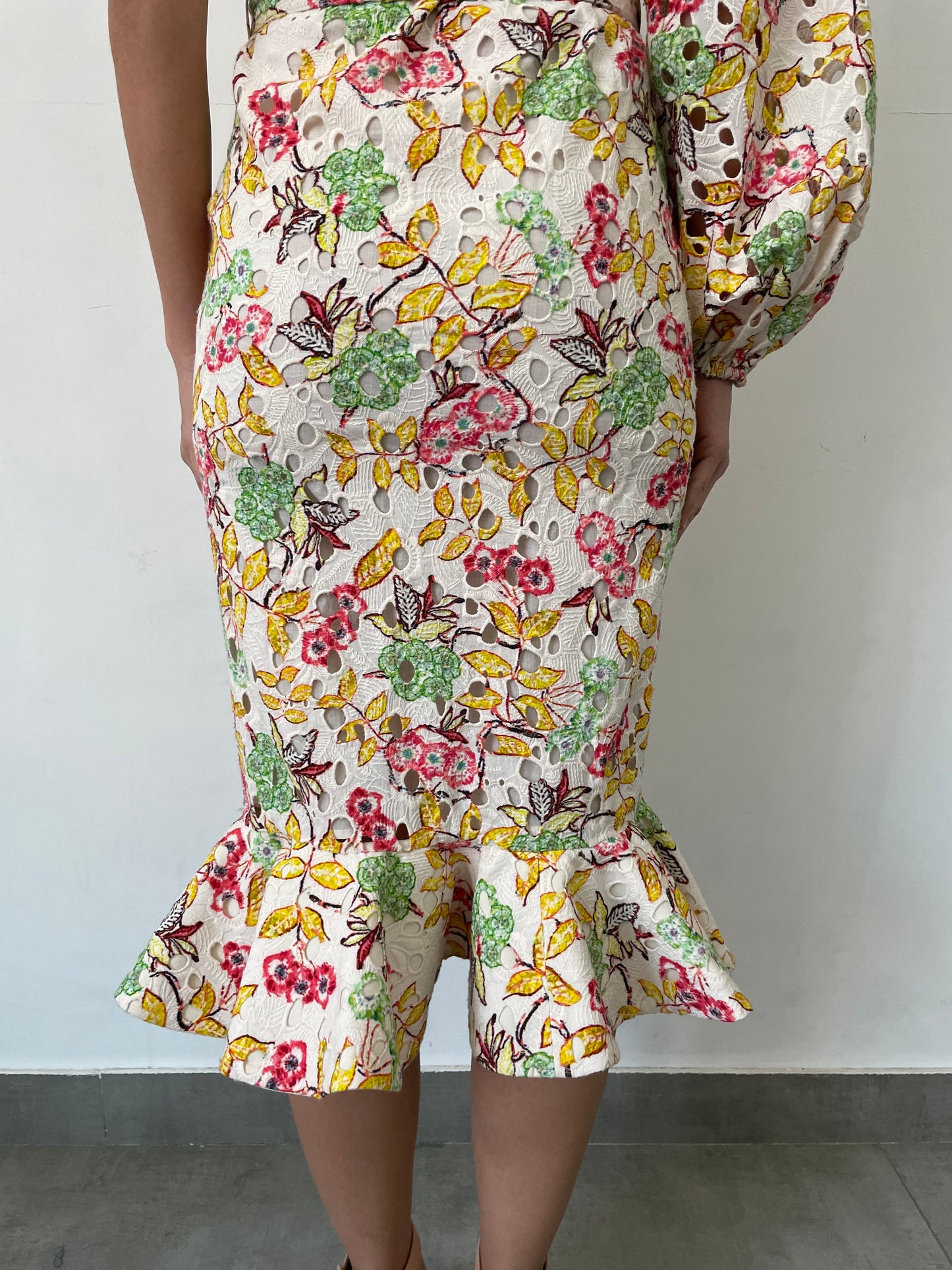 Hemant & Nandita Schiffly Midi Dress