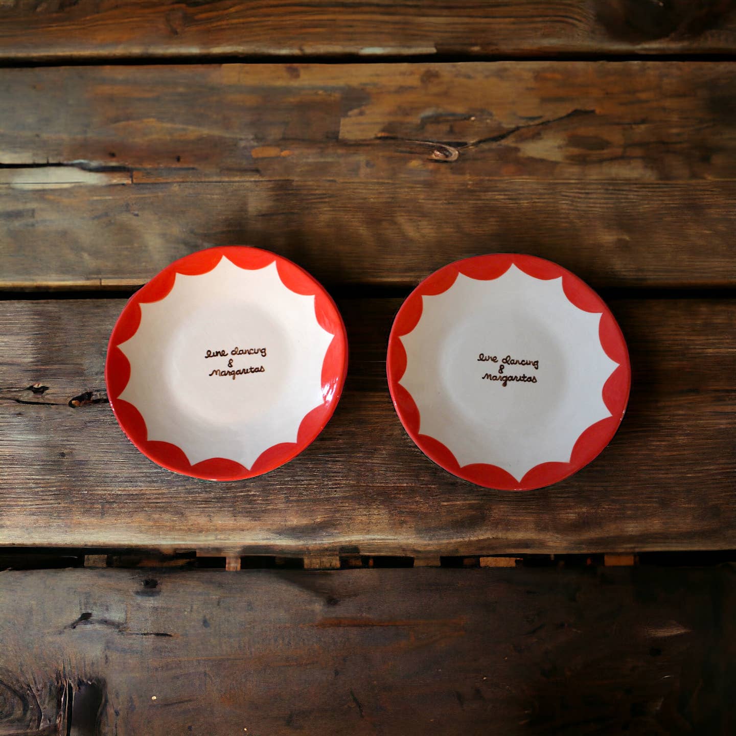 "Line Dancing & Margaritas" Dessert Plates - Set of two