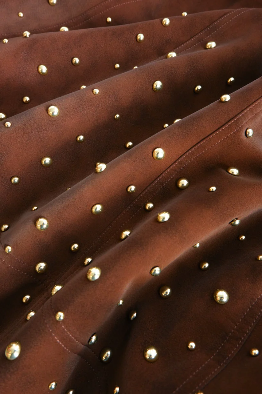 Amur Kenny Suede Studded Midi