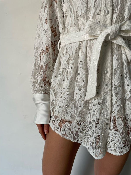 Hemant & Nandita Shirt Dress w/ Slip