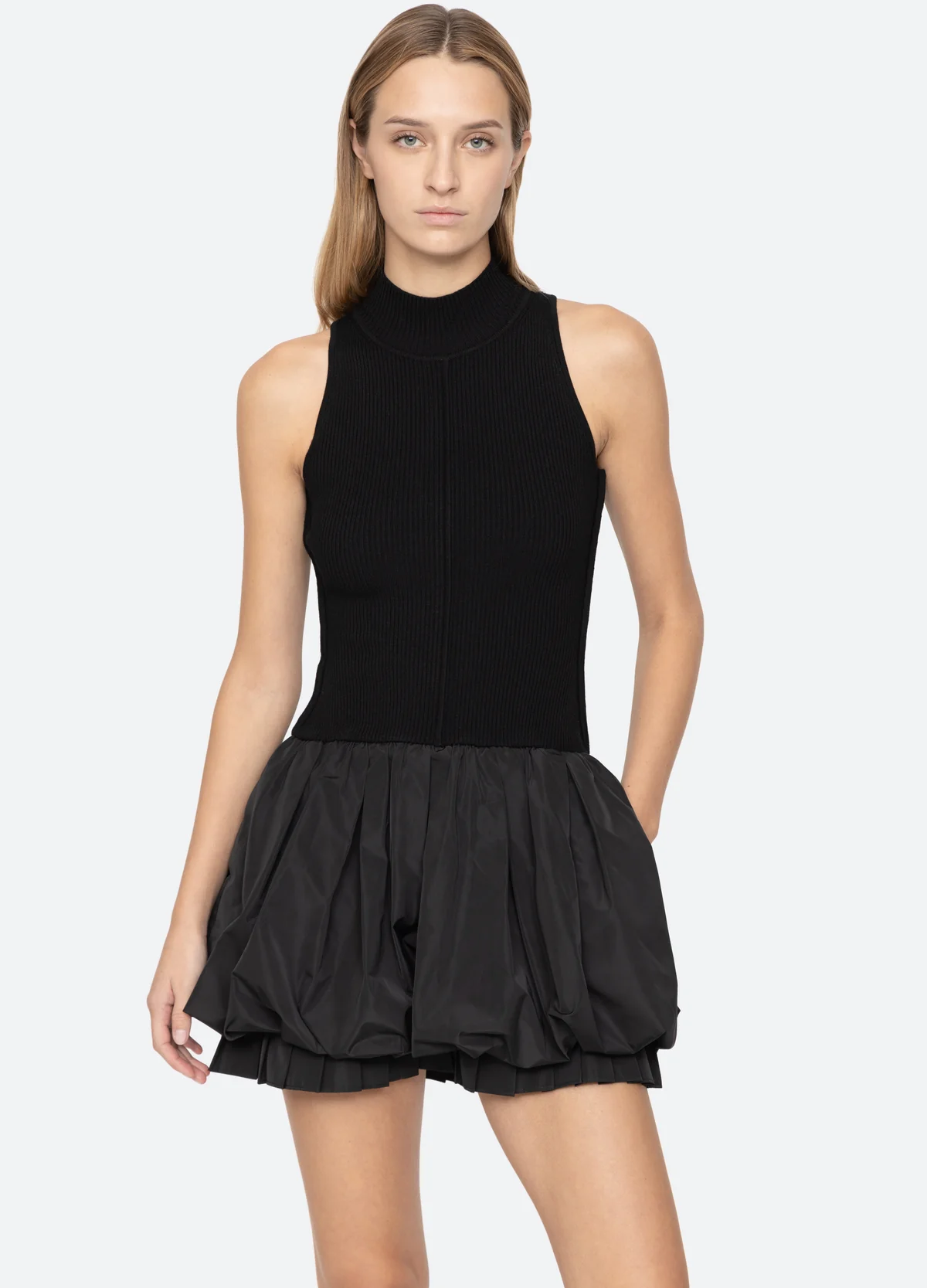 SEA Belen Taffeta Bubble Dress