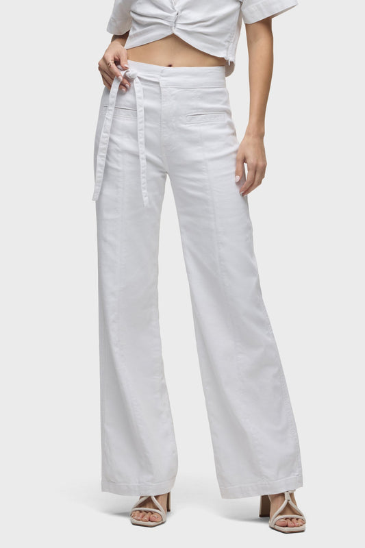 Hudson Tie Waist Pintucked Trouser Pant