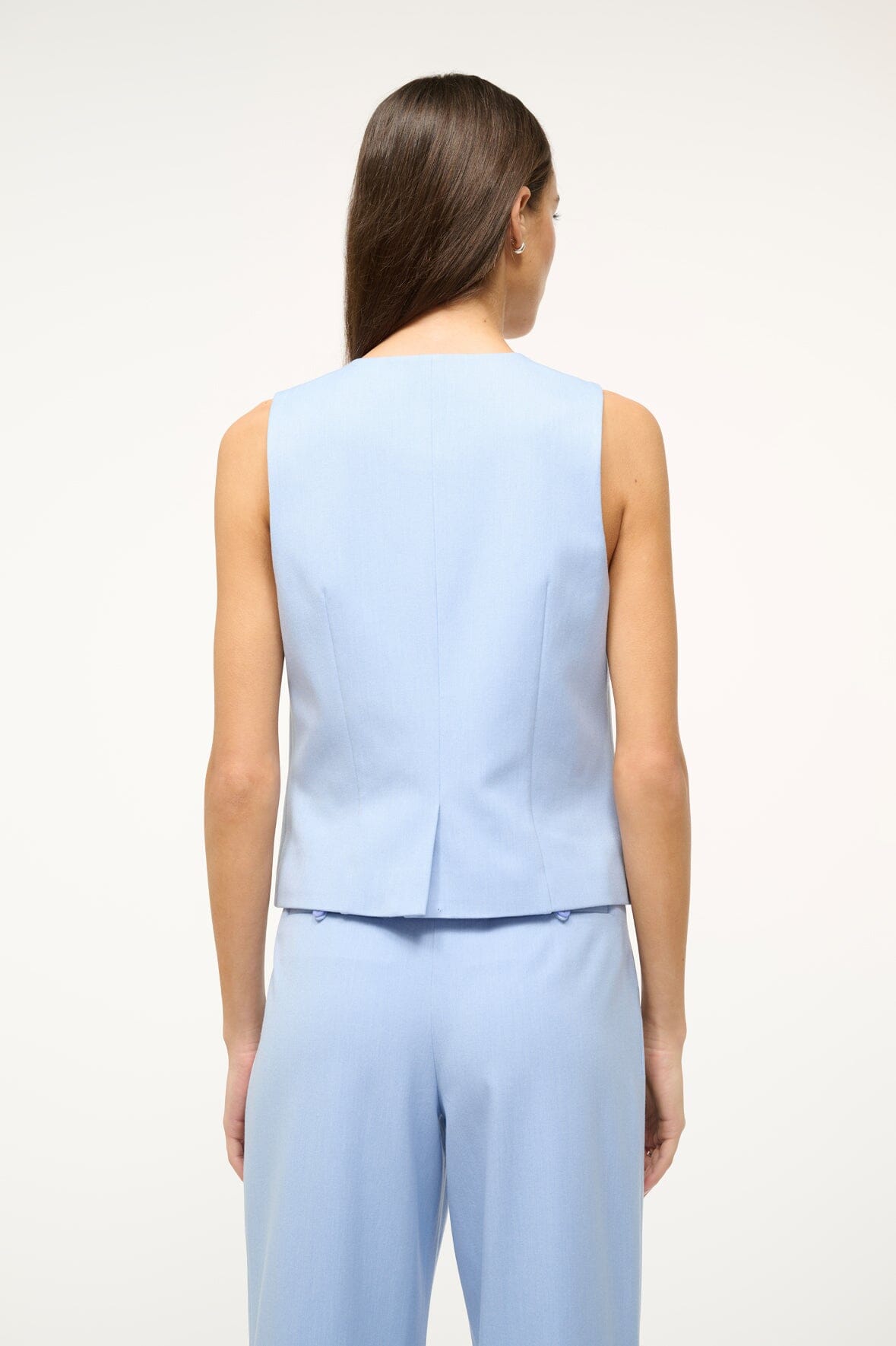 Staud Brett Vest - Periwinkle