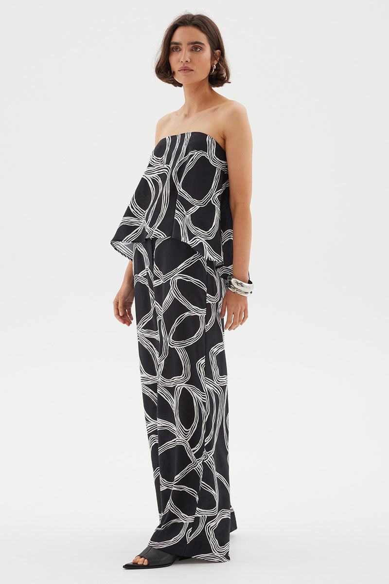 SOVERE SGRAFFITO PANT - BLACK