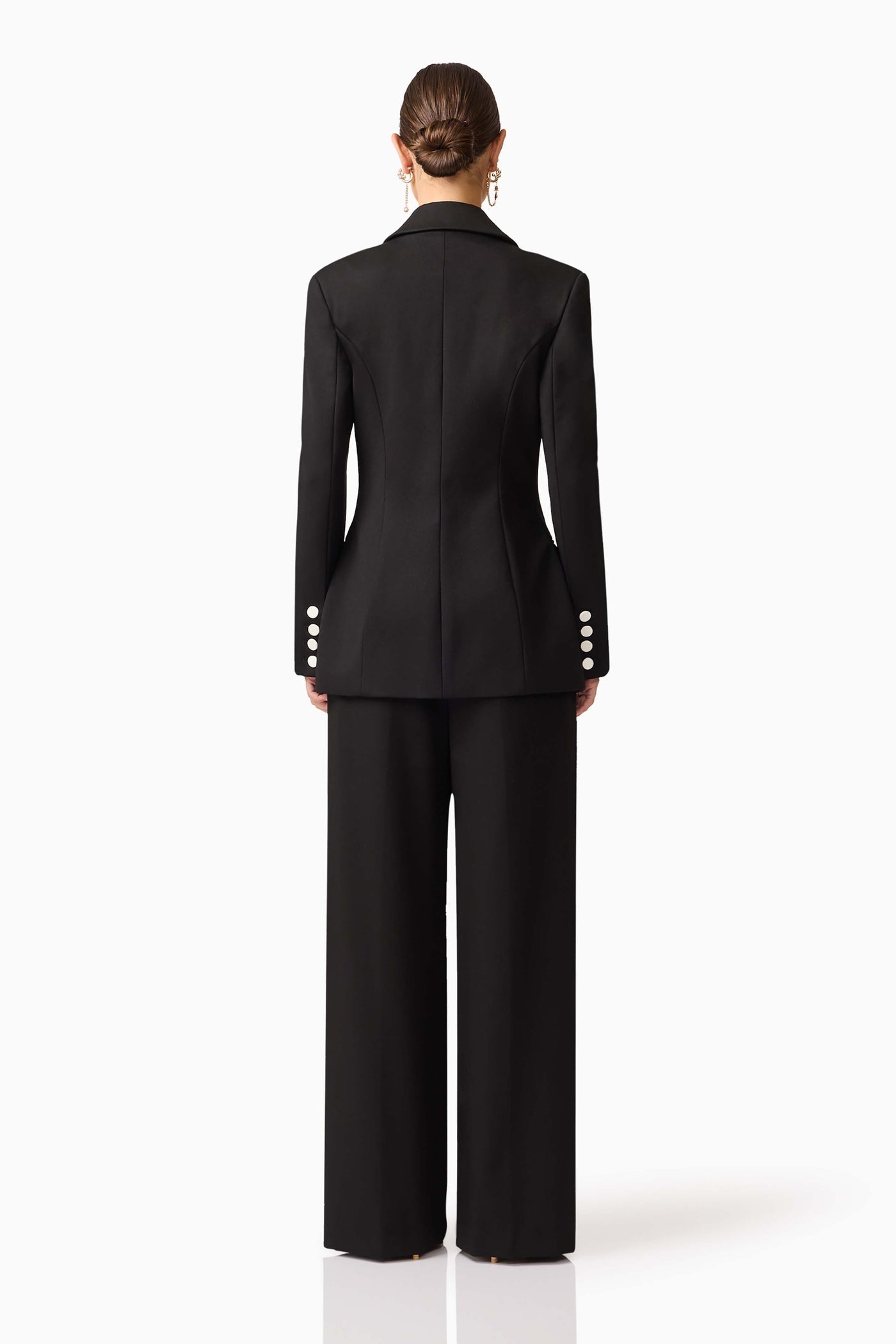 Elliatt Leonie Wide Leg Pants In Black