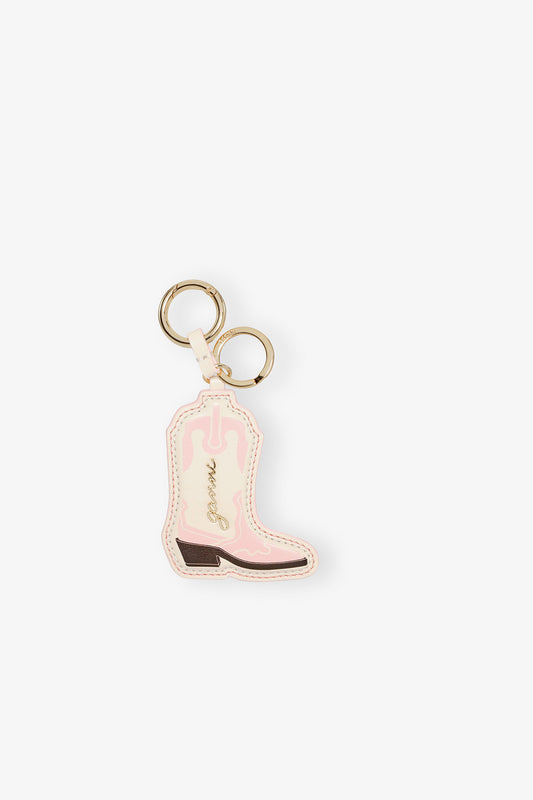 PINK WESTERN BOOT KEYRING