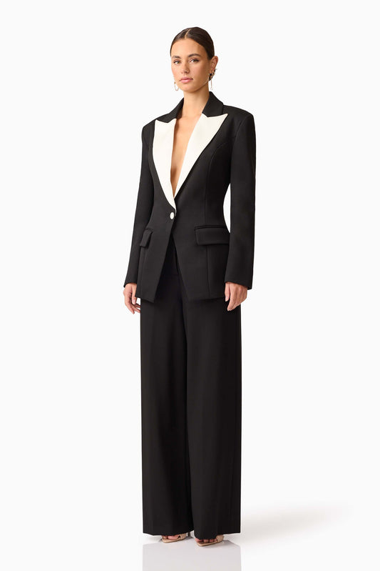 Elliatt Leonie Wide Leg Pants In Black